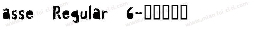 asse Regular 6字体转换